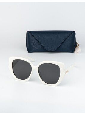 Loewe INFLATED Women Sunglasses Ivory Smoke Butterfly LW40133F 25A NEW AUTHENTIC